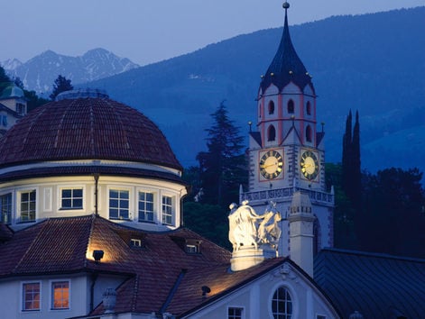 The spa town of Merano